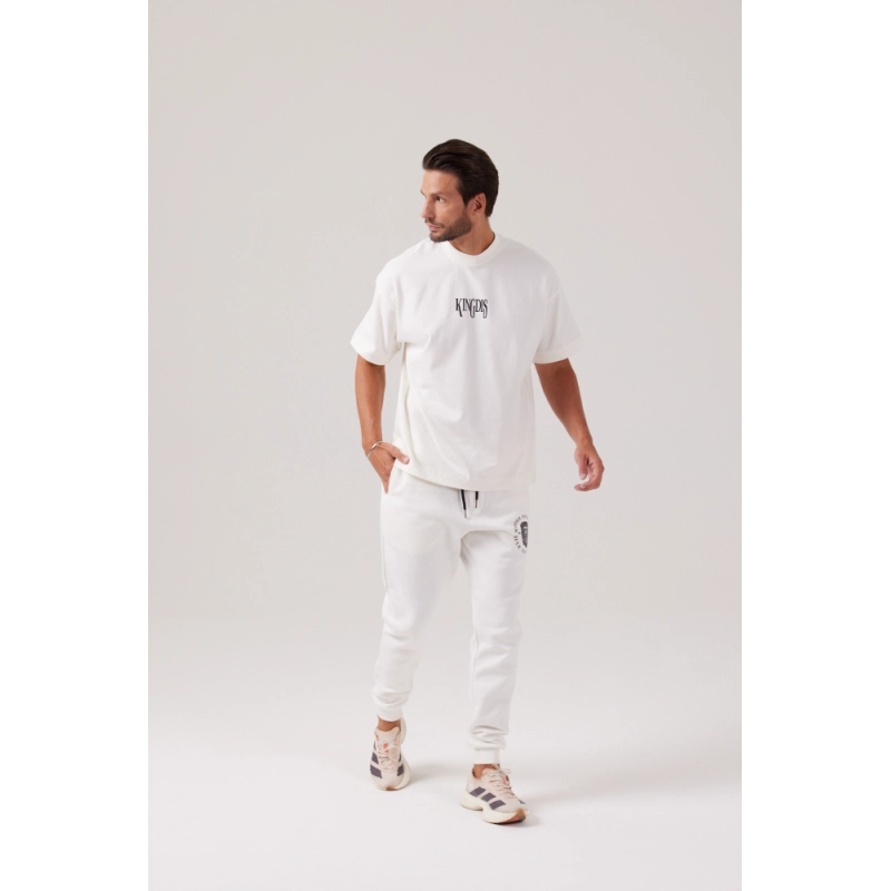 CALÇA MOLETOM PREMIUM OFF-WHITE | MASTER YOUR MIND, RULE YOUR WORLD