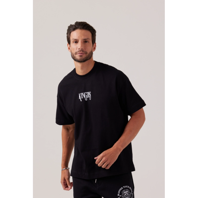 CAMISETA OVERSIZED PREMIUM PRETA | MASTER YOUR MIND, RULE YOUR WORLD
