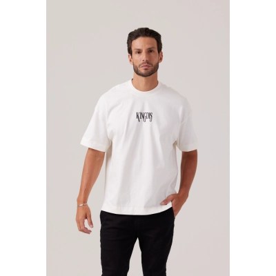 CAMISETA OVERSIZED PREMIUM OFF-WHITE | ANTI MANADA CLUB CAMISETA OVERSIZED PREMIUM OFF-WHITE | ANTI MANADA CLUB