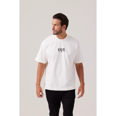 CAMISETA OVERSIZED PREMIUM OFF-WHITE | ANTI MANADA CLUB