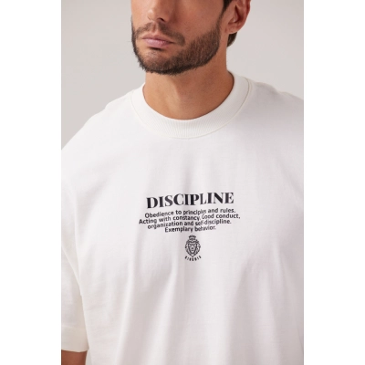 CAMISETA OVERSIZED PREMIUM OFF-WHITE | DISCIPLINE