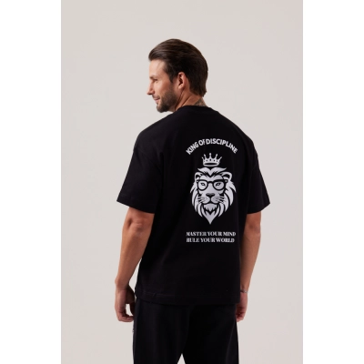 CAMISETA OVERSIZED PREMIUM PRETA | KING OF DISCIPLINE CAMISETA OVERSIZED PREMIUM PRETA | KING OF DISCIPLINE