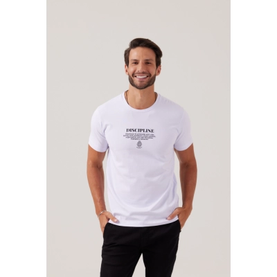 CAMISETA PREMIUM ENCORPADA BRANCA | DISCIPLINE